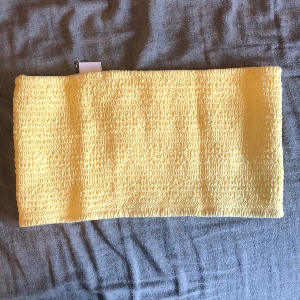 PacSun yellow stretchy bandeau